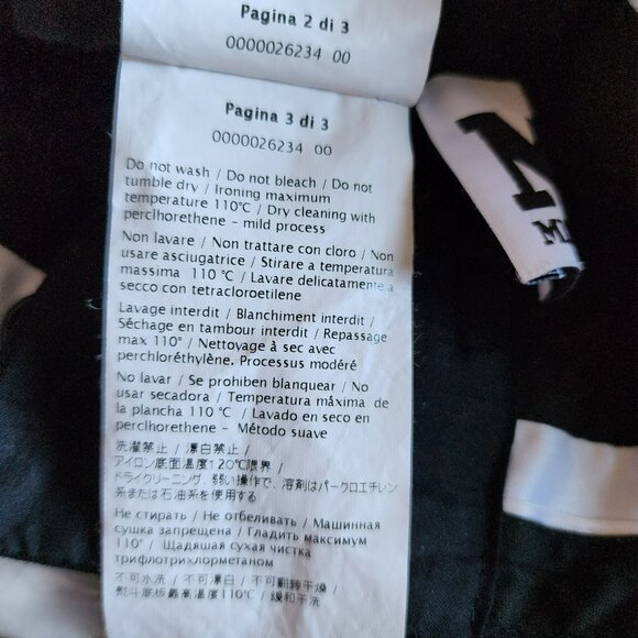 M Missoni Size 2 Straight Leg Pants – Mid-Rise Blue-Black Cotton Blend - Picture 4 of 7